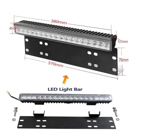 Barra Led universale lunghezza 145 MM - 6 LED - con staffa di fissaggio